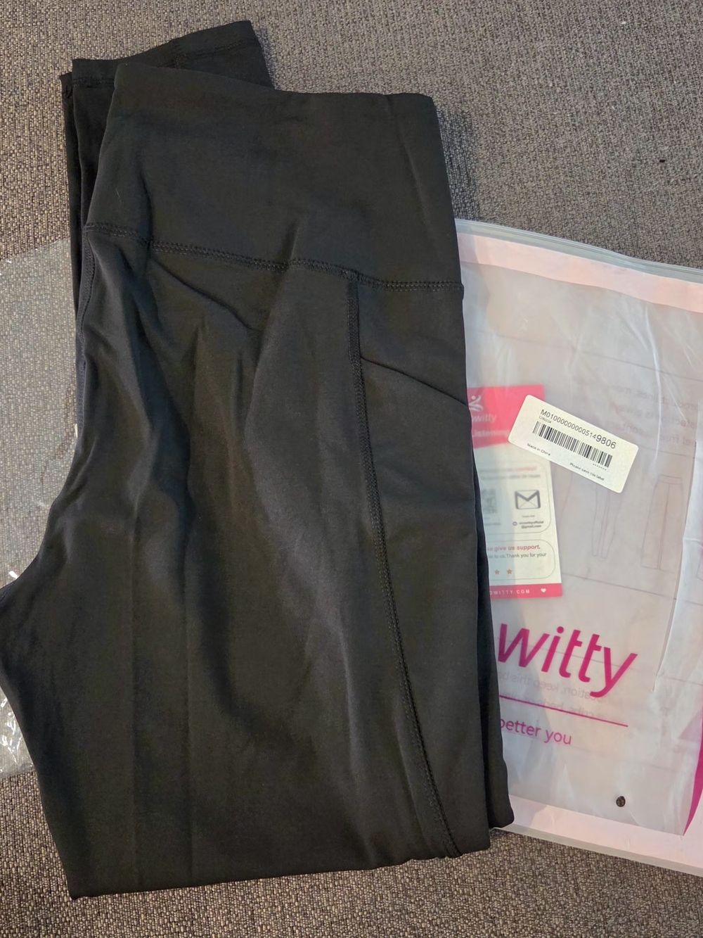 Sculpt High-Rise Black Performance Leggings - Picture 2 of 5